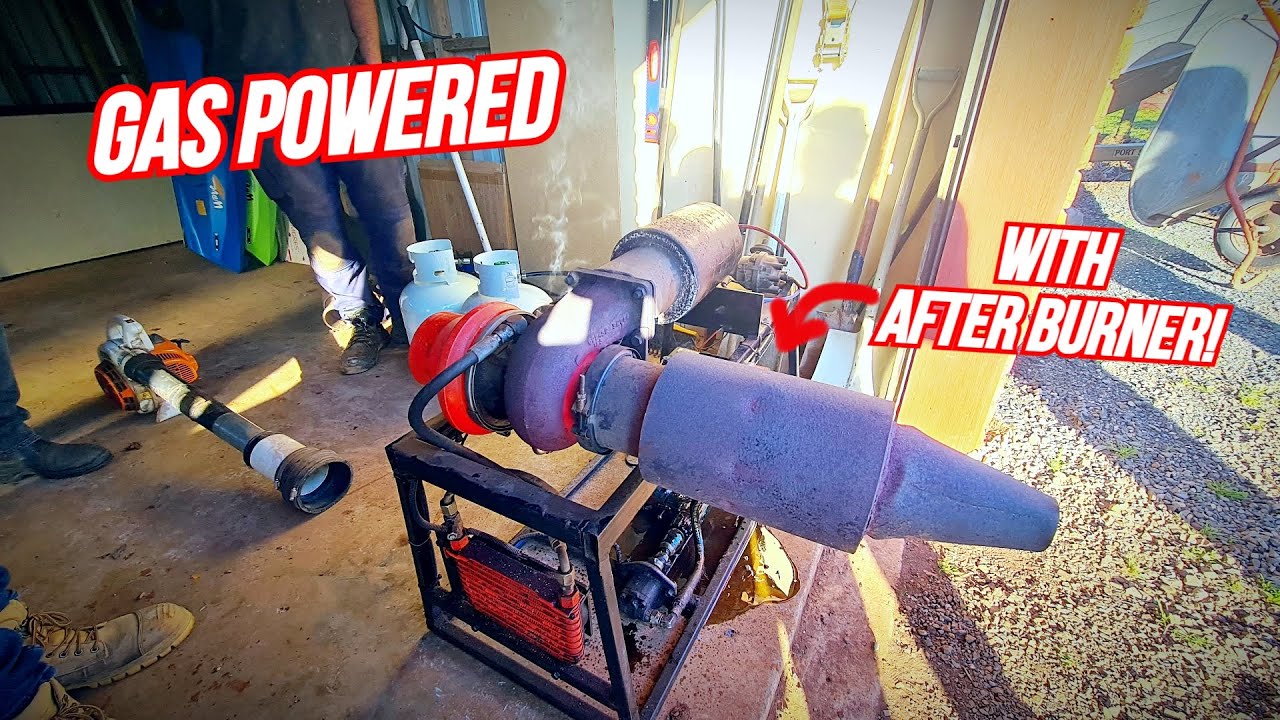 Газовый турбореактивный двигатель + форсажная камера! Очень громко!
