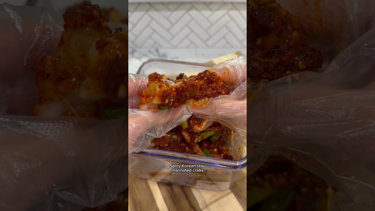 ОСТРЫЕ КОРЕЙСКИЕ СЫРЫЕ МАРИНОВАННЫЕ КРАБЫ🦀🌶️🧄