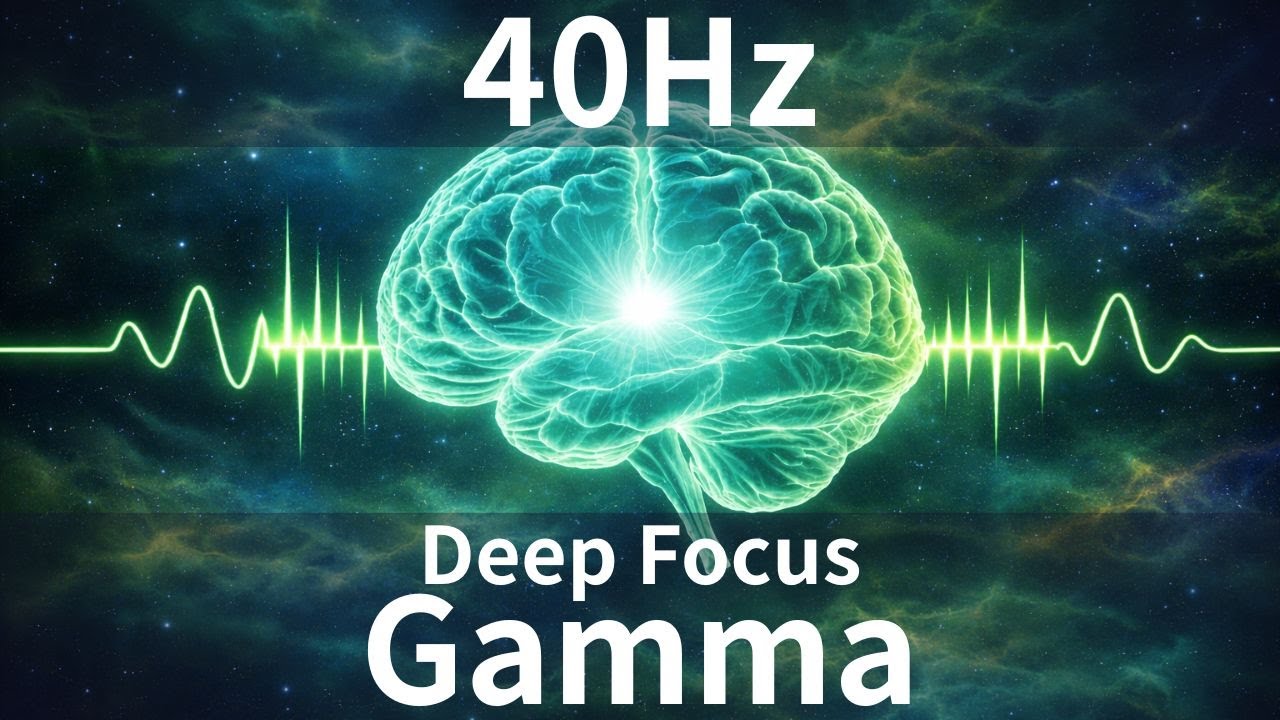 Pure 40Hz Gamma Waves: Ultimate Deep Focus (No Music)