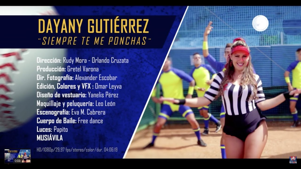 DAYANY GUTIERREZ - Siempre Te Me Ponchas (Video Oficial HD)