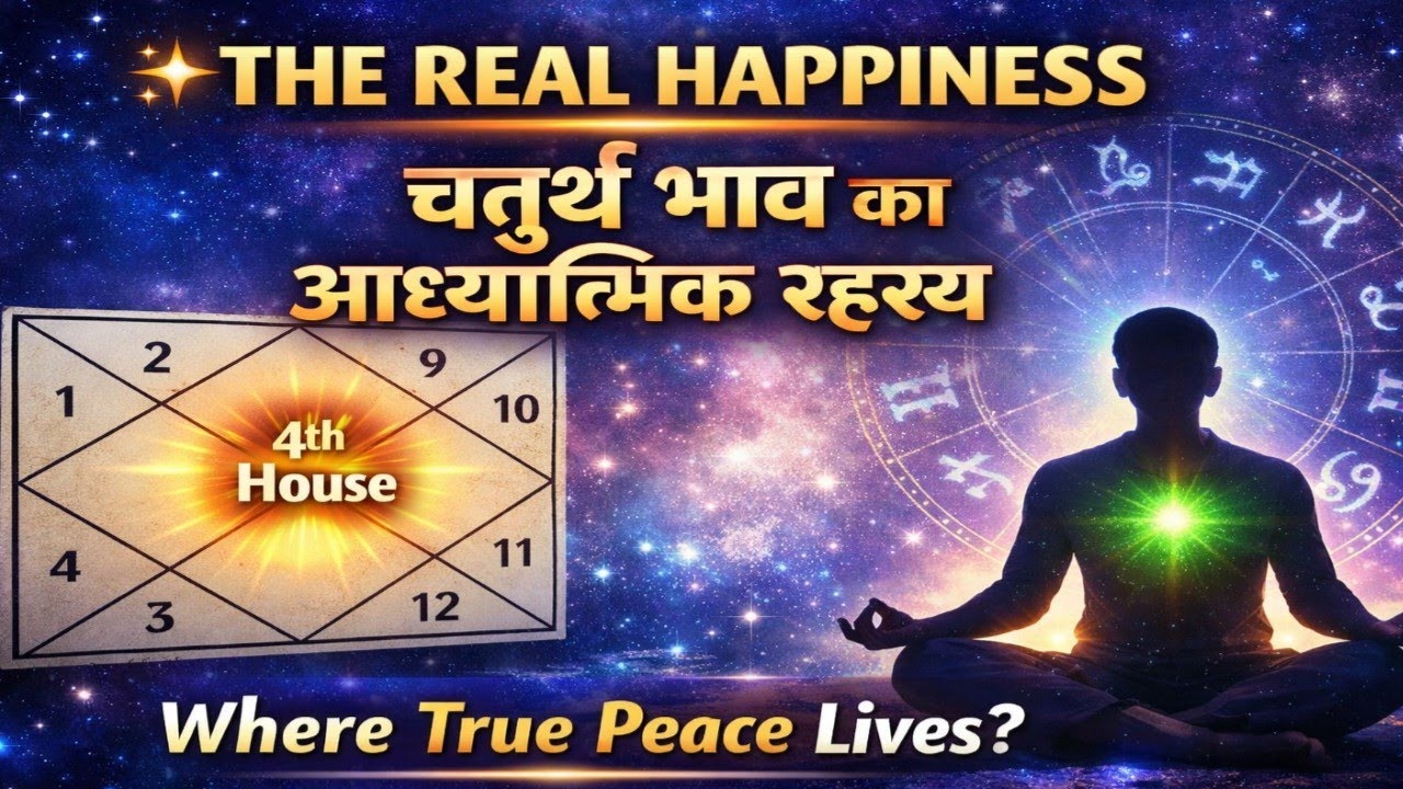 The real happiness ... चतुर्थ भाव का आध्यात्मिक रहस्य 