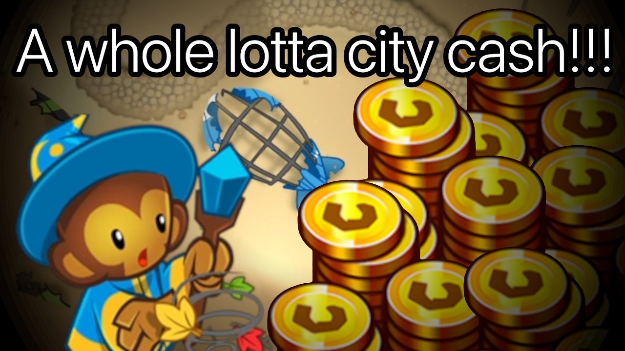 Earning a lotta money with really cheap towers!! || Bloons Monkey City