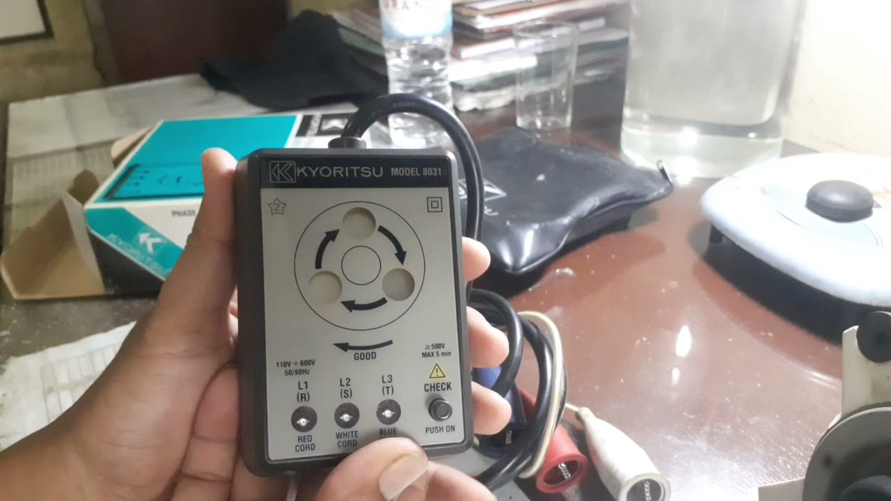 Phase indicator model 8031 kyoritsu