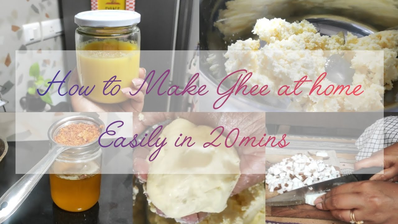 How to make ghee at home in 20 mins easily| mokku terchukuna కొబ్బరికాయ em చేసాను #ghee #homemade 