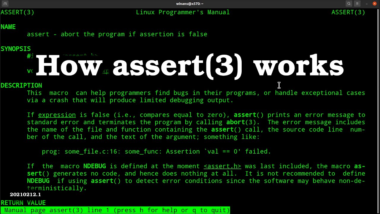 How to use assertions in C/C++ programs
