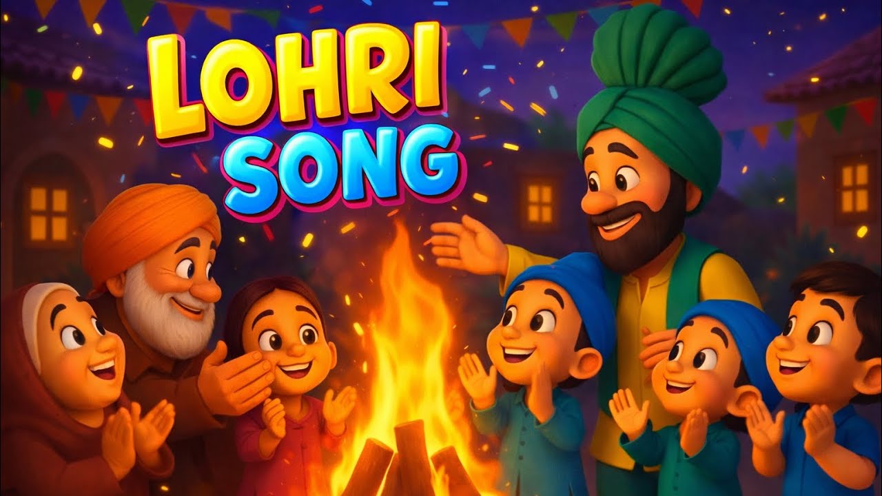 Lohri Song Punjabi || Sundar Mundariye|| 🔥 Happy Lohri 2026 | Kids Punjabi Festival Song 🔥