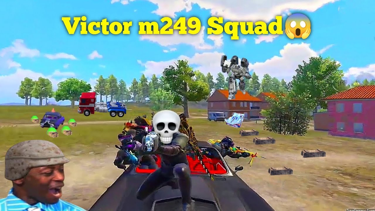 Victor m249 Squad 😱😂 Pubg Mobile Funny