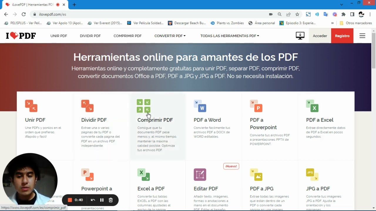 Como comprimir archivos PDF | ILOVEPDF | 2022