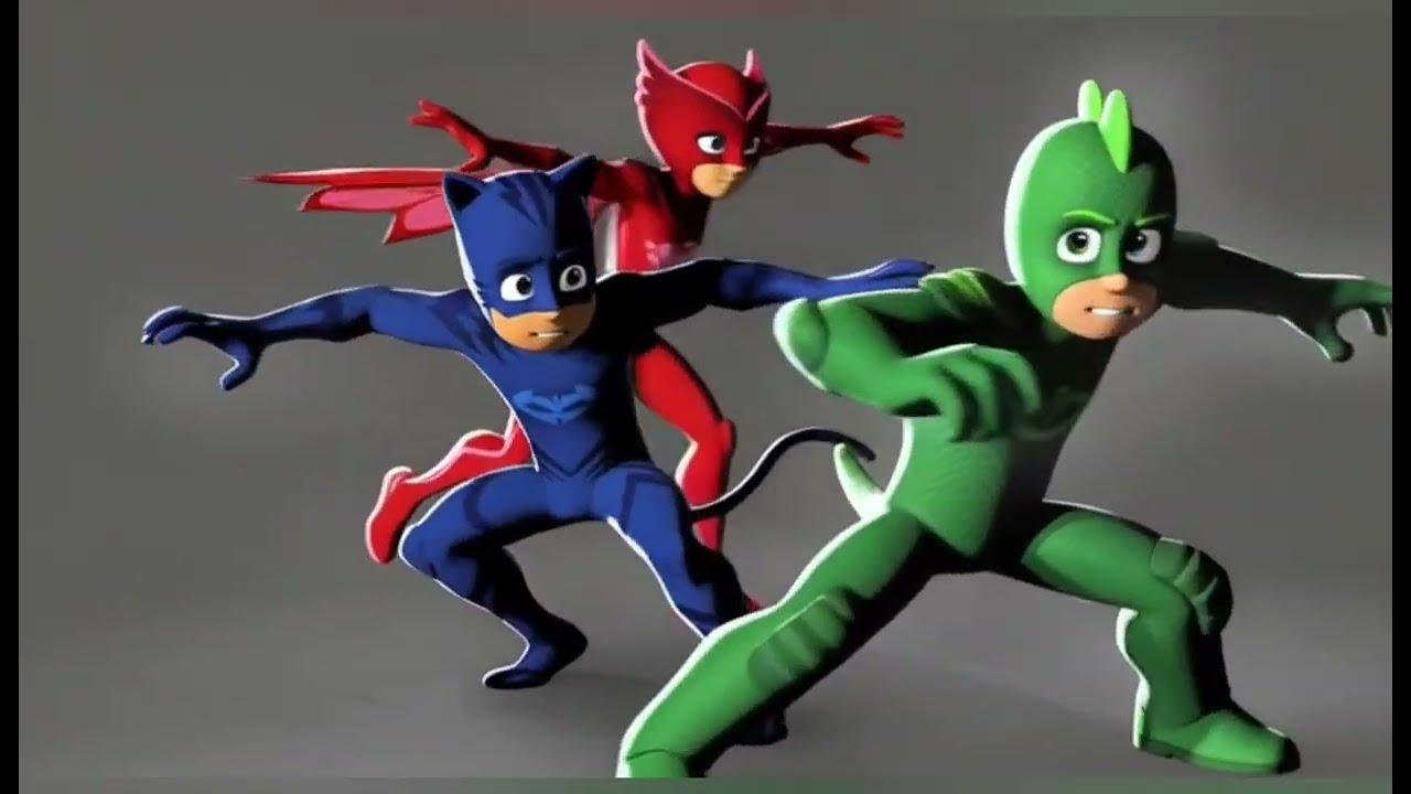 Drawing pj masks in Marvel rivals art style