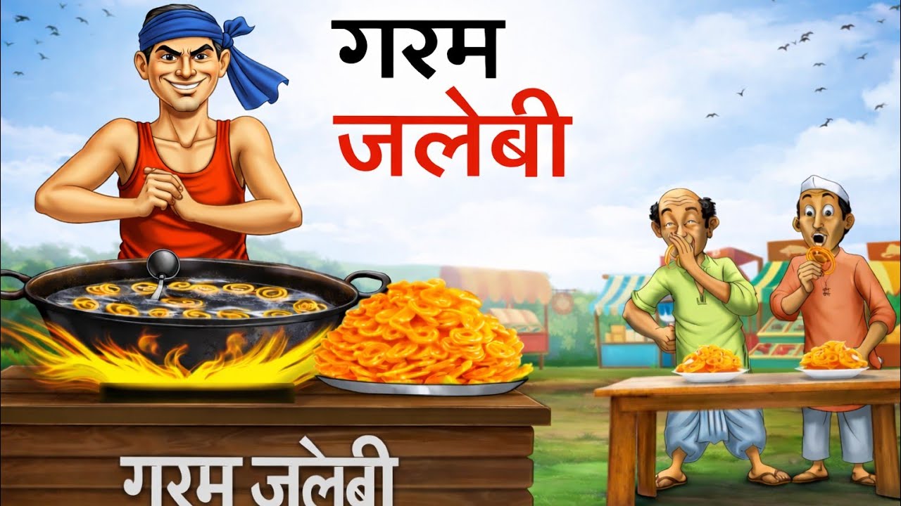गरम जलेबी वाला | Hindi Kahaniya | Moral Stories | Cartoon Animation Story