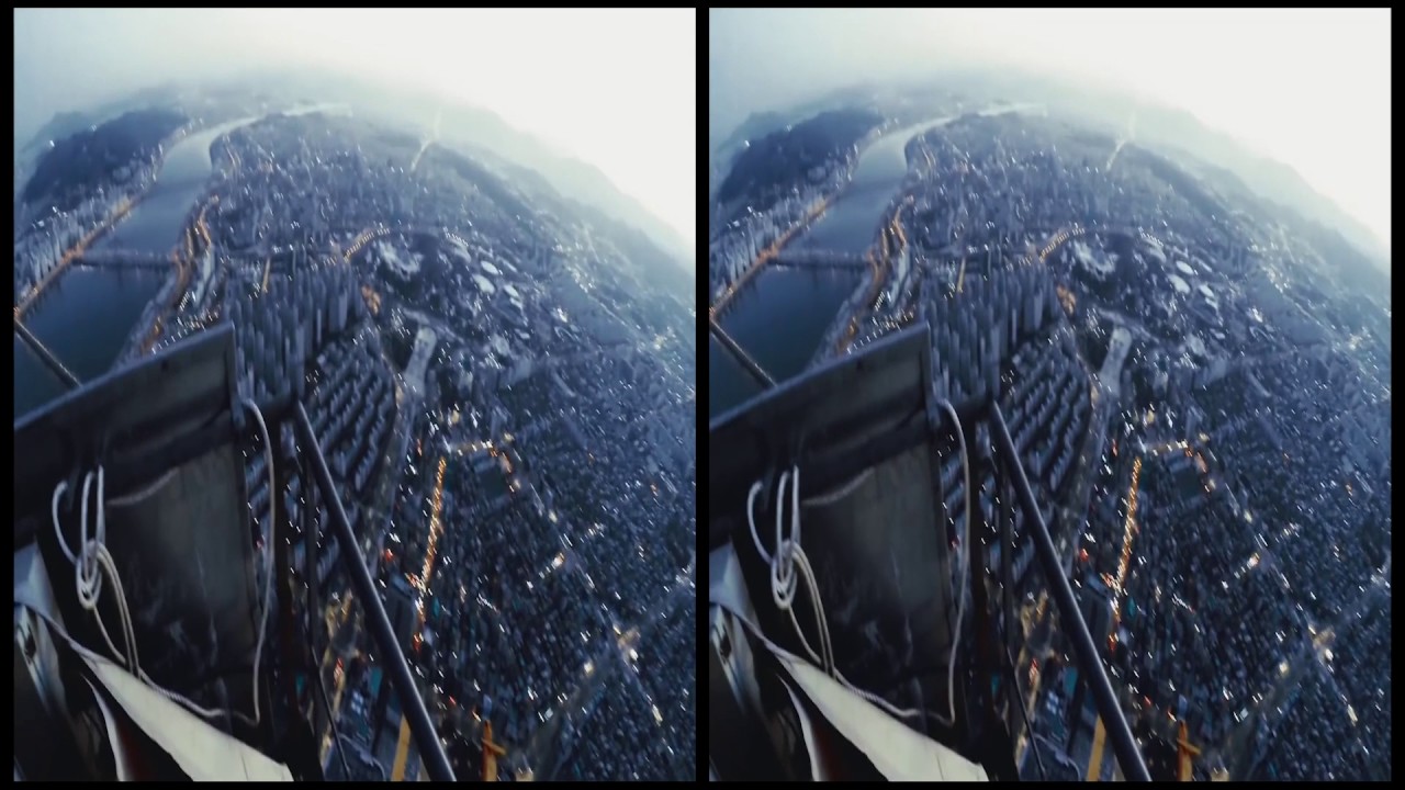 VRin - Virtual Reality Climbing Tower #3 - 3D - SBS - google cardboard