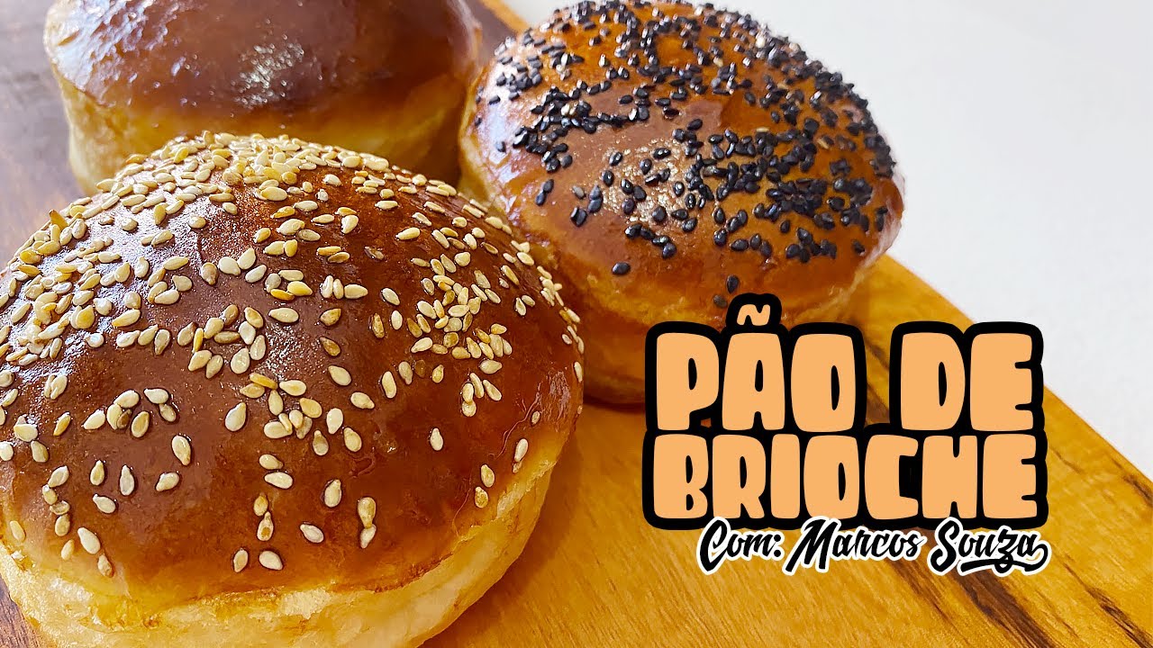 Como fazer pão de Hambúrguer  - Pão de Brioche Artesanal