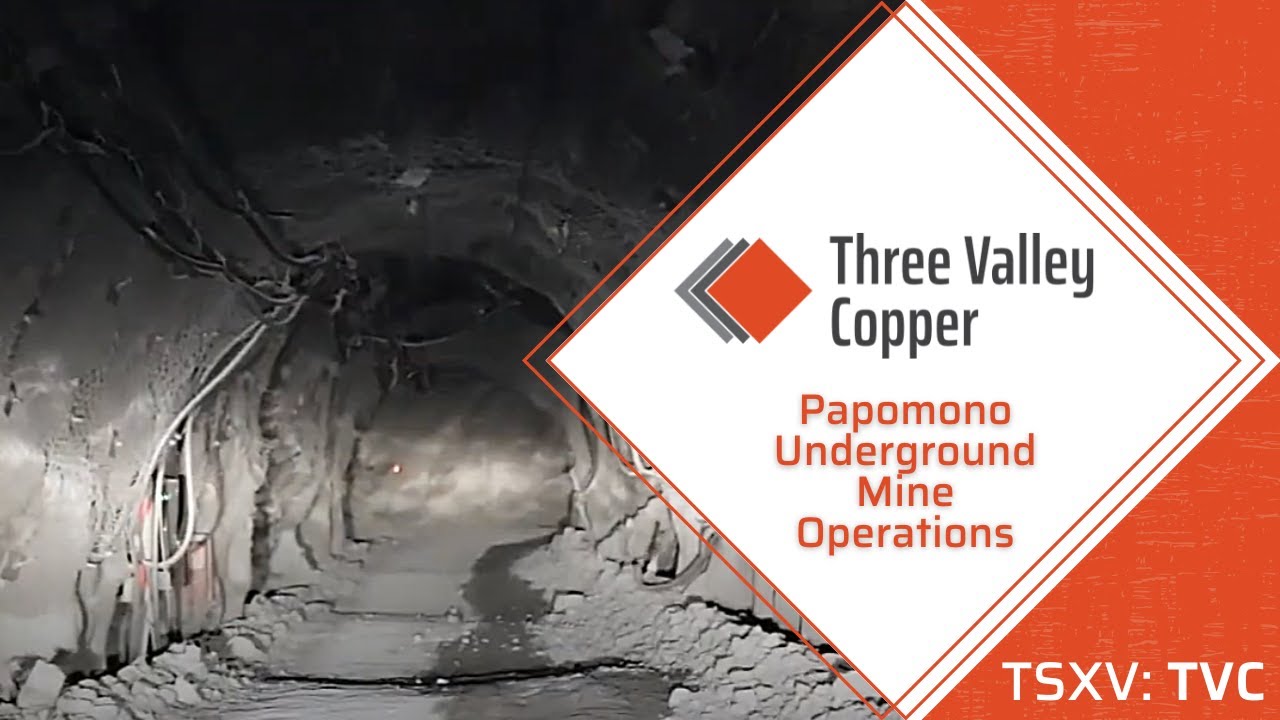 Papomono Underground Mine Operations - Three Valley Copper // Minera Tres Valles