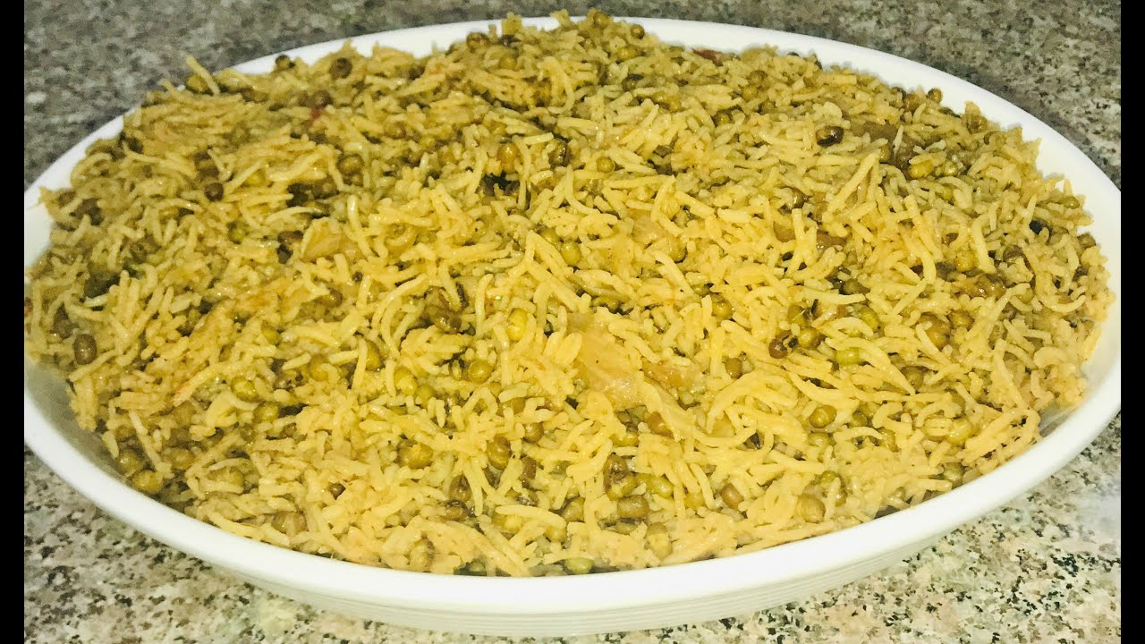 Afghani Mash Pulao | Moong Beans Pulao | Mash Palau | Veg Recipe