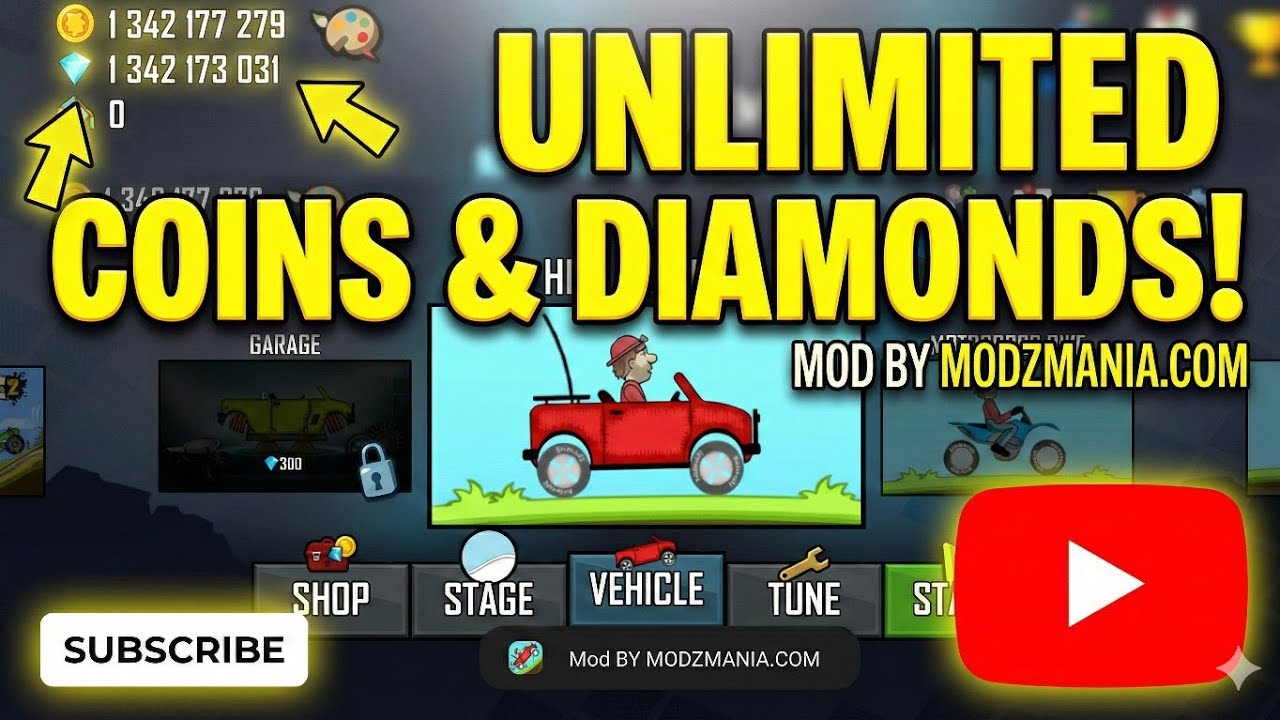 Hill Climb Racing Unlimited Coins & Diamonds 2026 🤑 | Sab Kuch Unlimited!