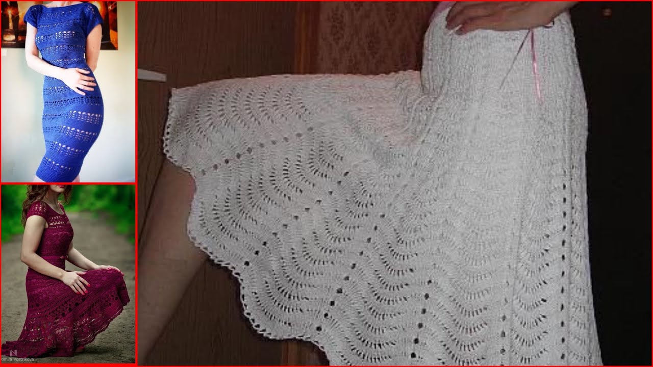 Crochet Dress Design Collection | Elegant Tulle & Artistic Beauty# crochet # design# dress