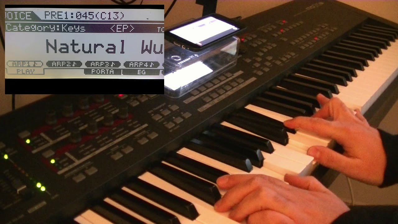 Yamaha MOX8 playing test - part 3: voices