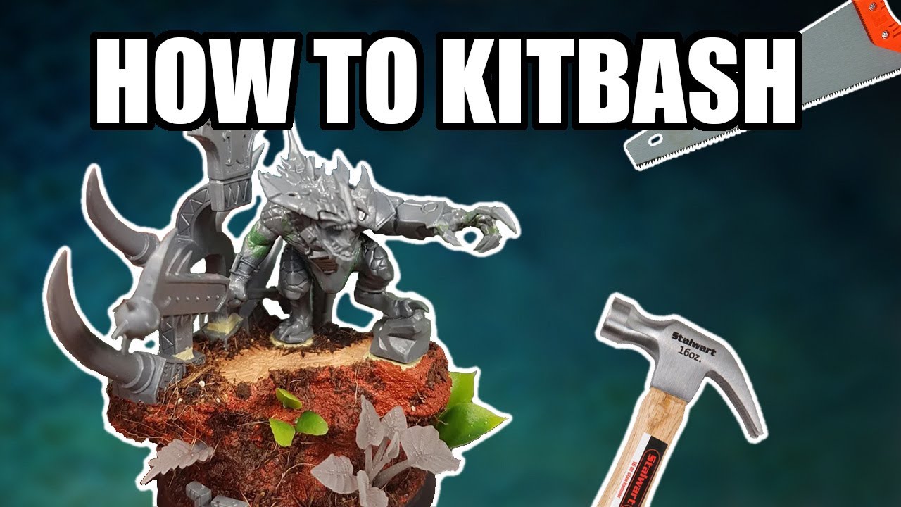 I kitbashed a custom Saurus hero | Painting Seraphon