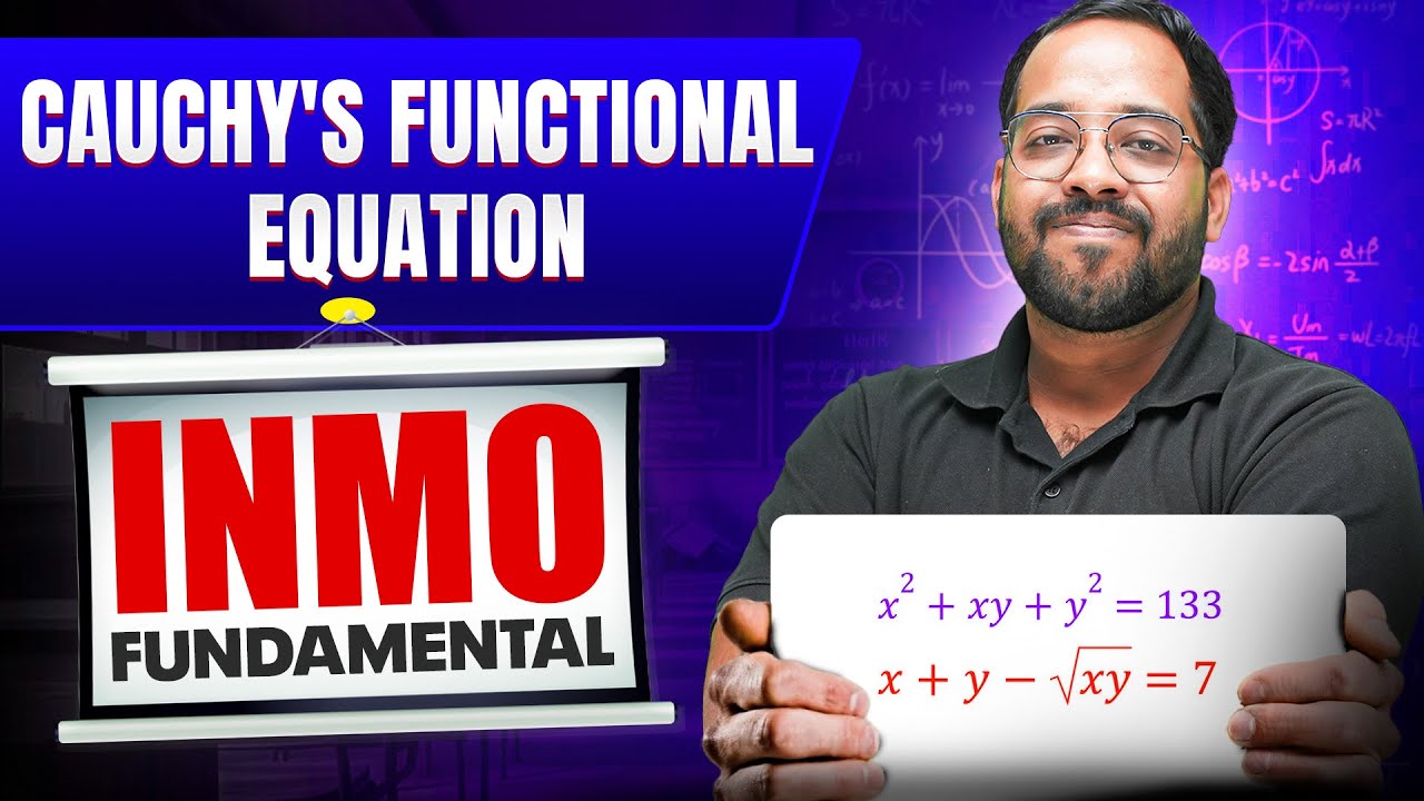 INMO Fundamentals:  CAUCHY'S FUNCTIONAL EQUATION🔥 | Complete Basics for INMO Preparation 💪