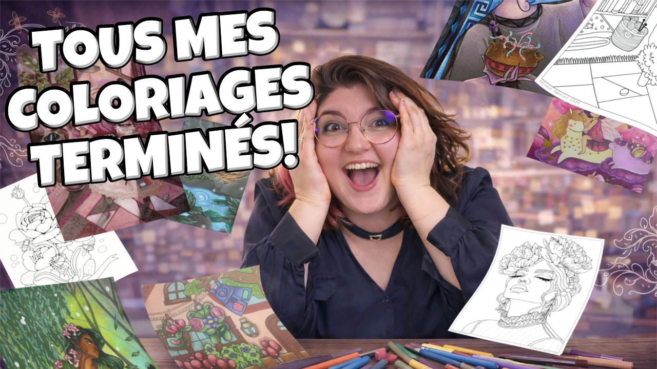 🎨 Tous mes Coloriages Terminés en 2025 – Bilan Créatif & Livres Adultes 📚