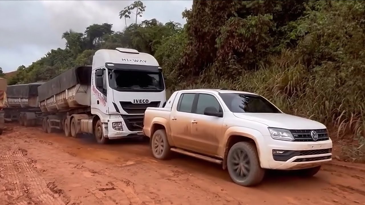 🚛💥 ATOLEIRO PESADO!Isso aqui não é pra amador! 😳🔥