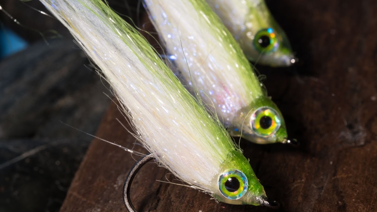 Fly Tying Baitfish for SeaTrout SeaBass Striper Saltwater Streamer Fly Tying