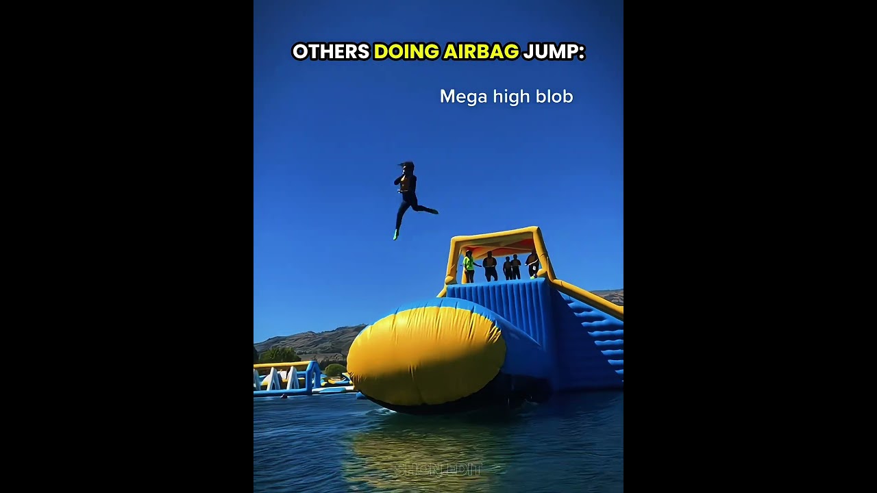Others doing airbag jump vs dis guy ☠️ | #edit #airbag #newyork #usa