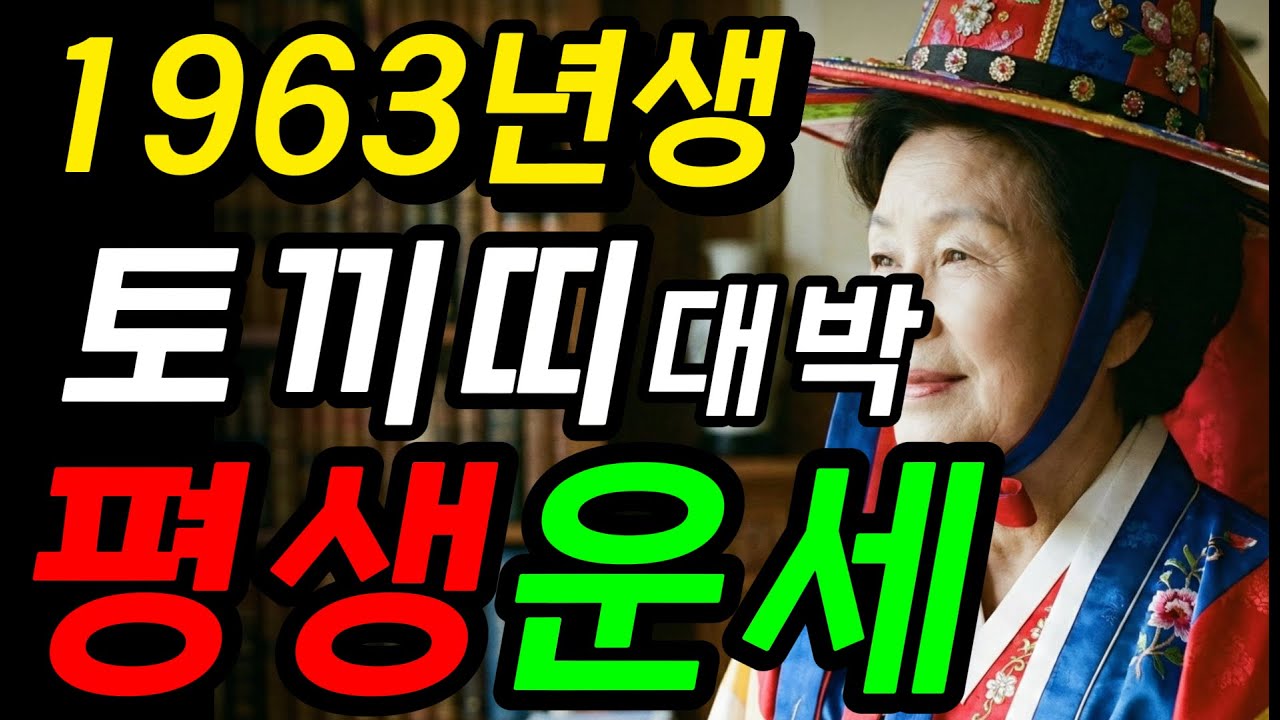🔴1963년생 토끼띠, 조상님이 주신 마지막 기회! 2026년, 돈벼락 맞고 죽다 살아납니다.