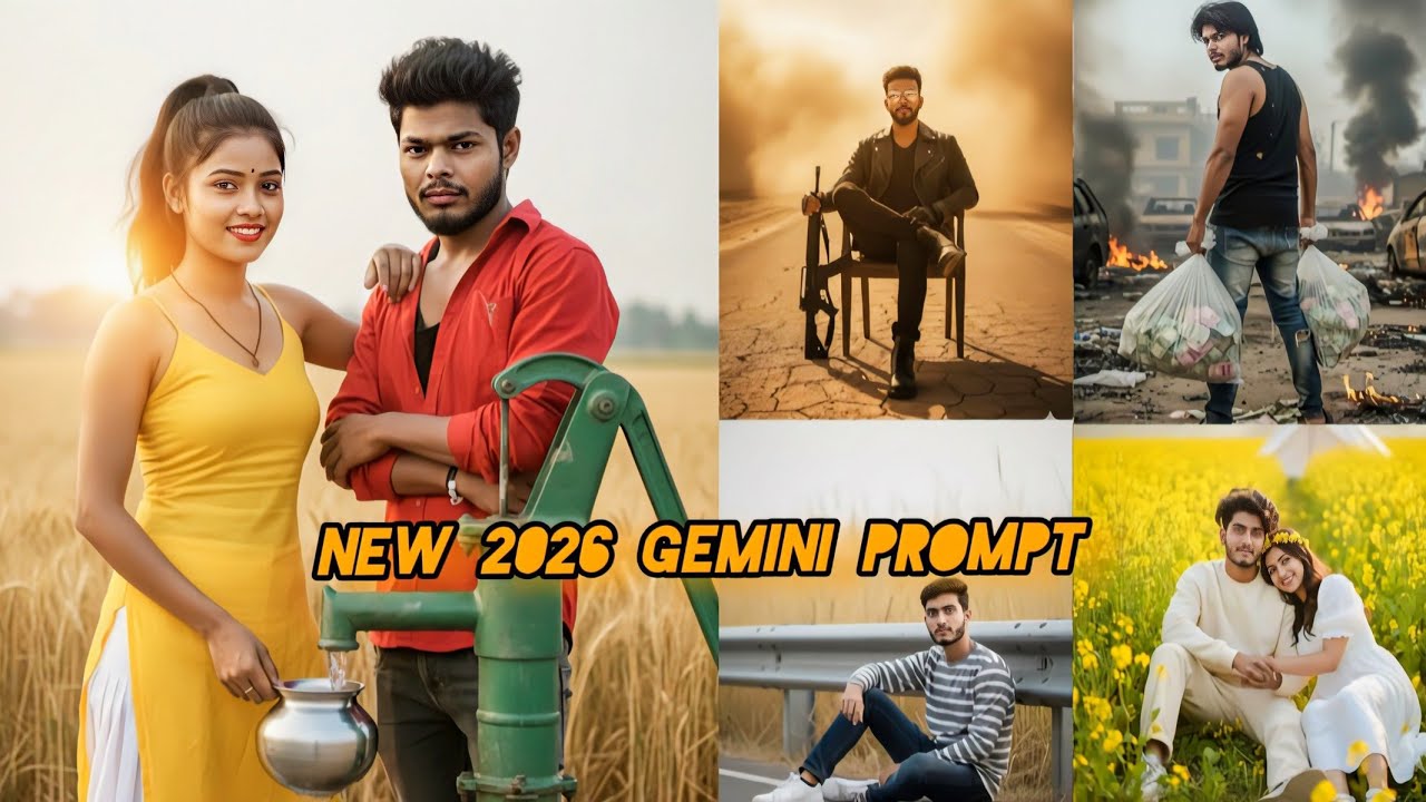 100 + couple romantic Prompt ll Gemini coupleprompt Instagram viral Gemini prompt ll I ai photo edit