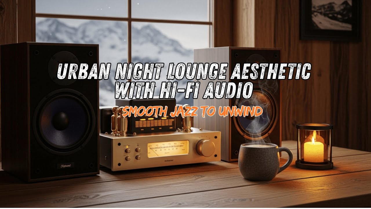 Urban Night Lounge Aesthetic with Hi-Fi Audio — Smooth Jazz to Unwind