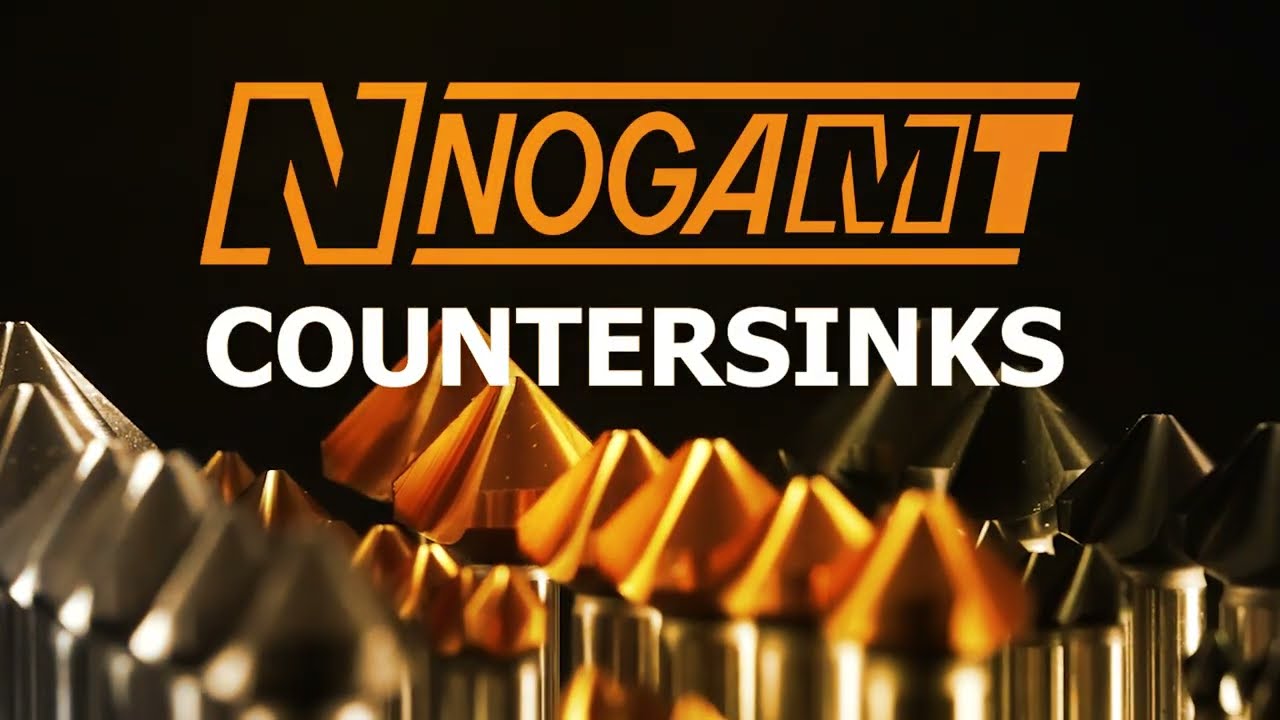 NogaMT Countersinks - 3-flute machining, 90&ordm;