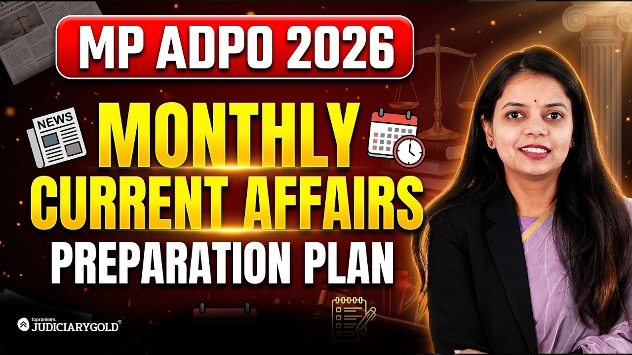 How to Prepare Current Affairs + MP GK for MP ADPO 2026 🔥 | Monthly Preparatipn plan for Prelims ✔