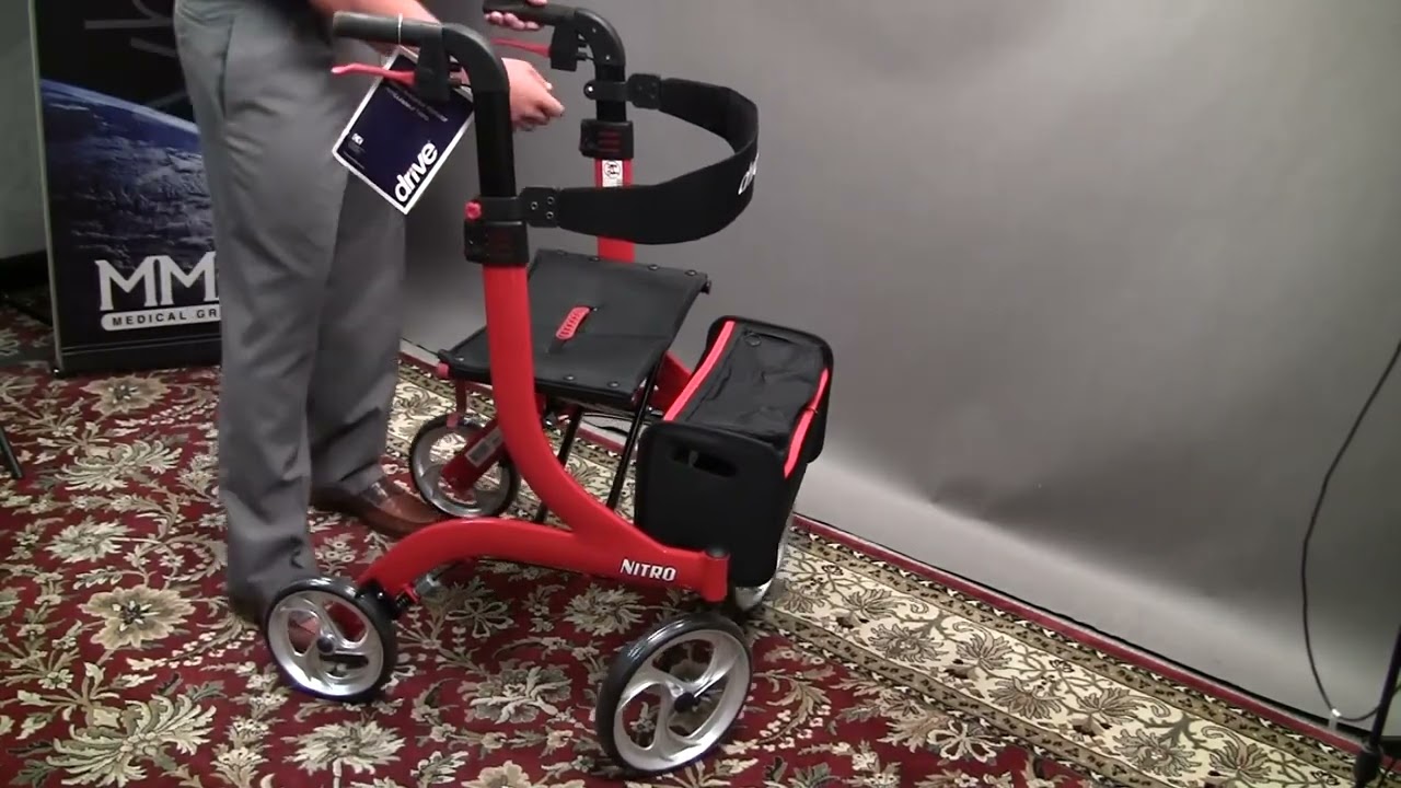 Nitro Aluminum Rollator, by Drive Medical | Living Spinal