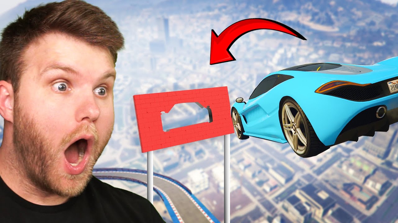 Impossible JUMP THROUGH HOLE Challenge In GTA5!