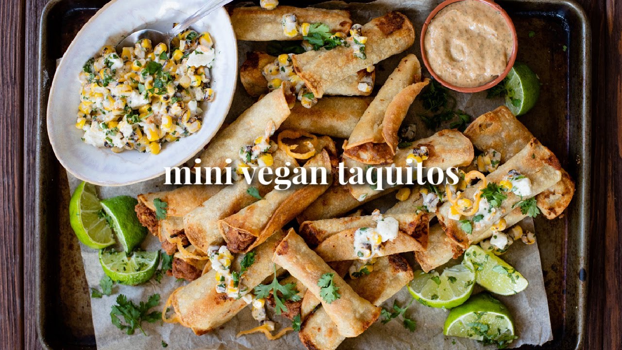 Mini Vegan Taquitos | This Savory Vegan