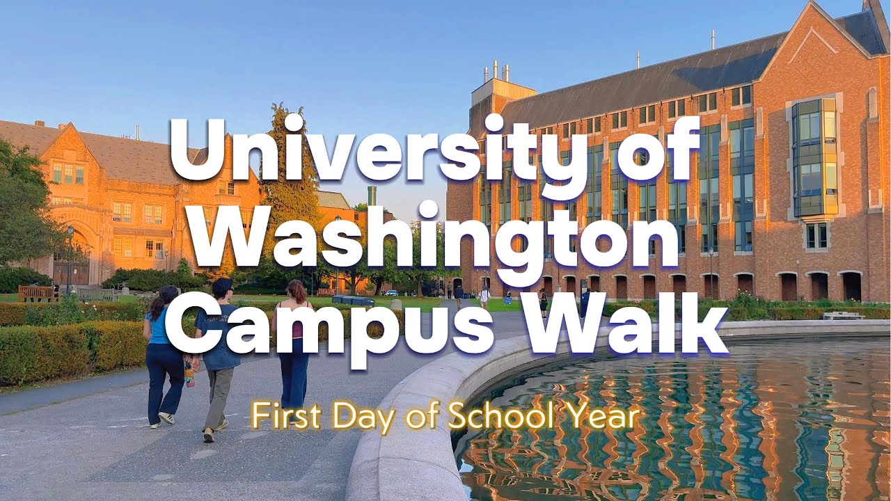 4K UW Campus Walking Tour | University of Washington First Day of School 2025 #seattle #fall #uw