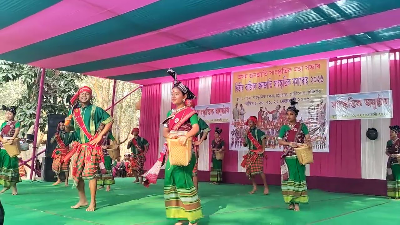 Hamjar Folk Dance of Rabha tribe #rabhatribe #rabhafolk #cultureprogram #tribalculture #tribalunity 