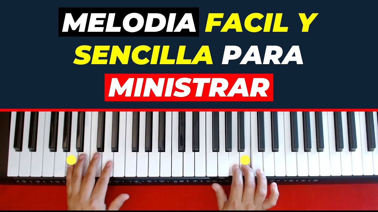 Aprende esta melodÍa súper fácil y sencilla para ministrar con el piano: Gracias Marcos Witt