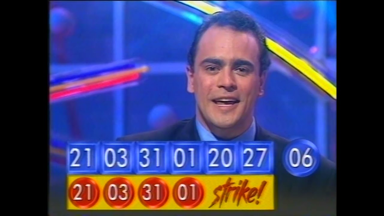 NZ TV - TV2 - Lotto Draw 484 - 02 November 1996 - Grant Kereama last draw (1996) [partial]