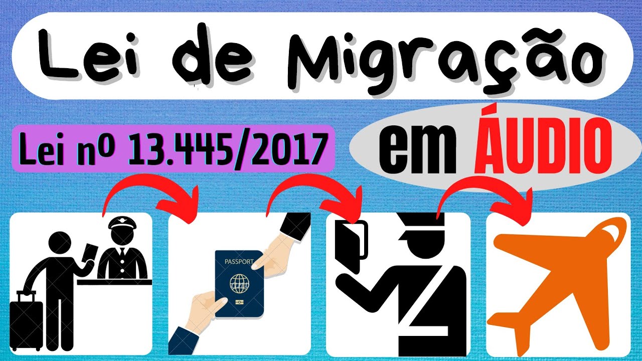 Lei 13.445/2017 (Lei de Migração) em ÁUDIO - COMPLETA e c/ VOZ HUMANA