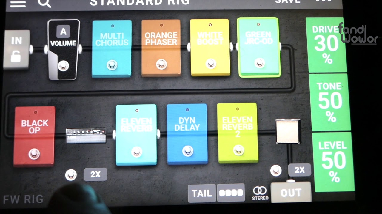 HeadRush Pedalboard (my light overdrive setup)