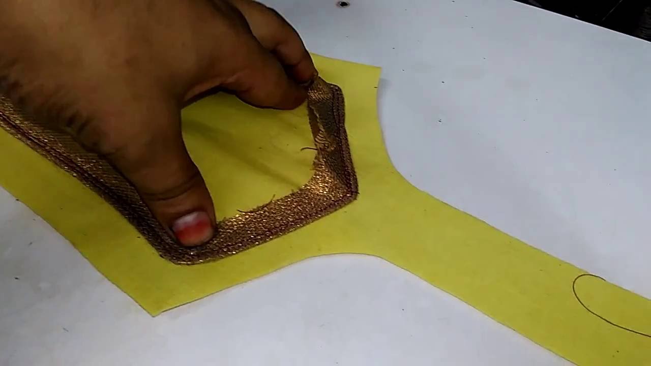 Piping neck neck design/underground piping neck design cutting and stitching