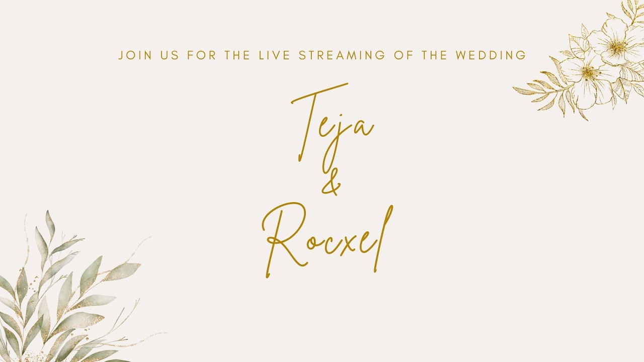 Celebrate our Big day with us live | Teja & Rocxel