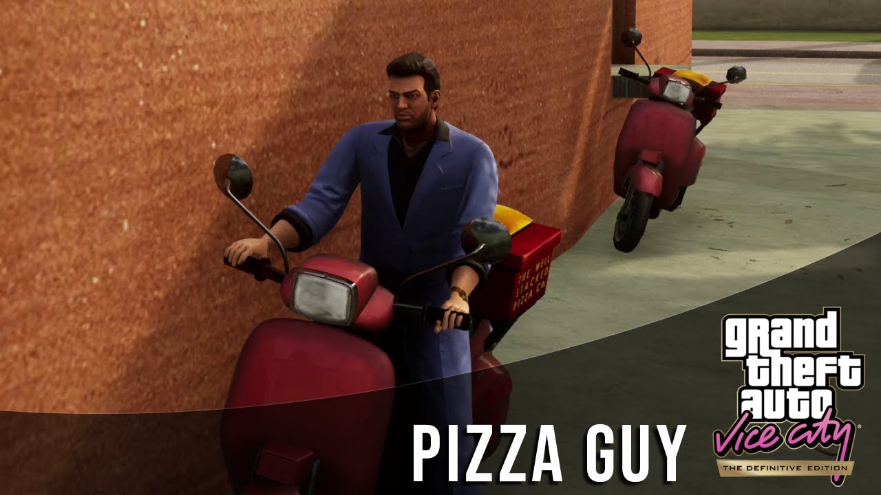 GTA Vice City Definitive Edition | Pizza Boy - Pie Guy Trophy | PS5 | 4K 60FPS
