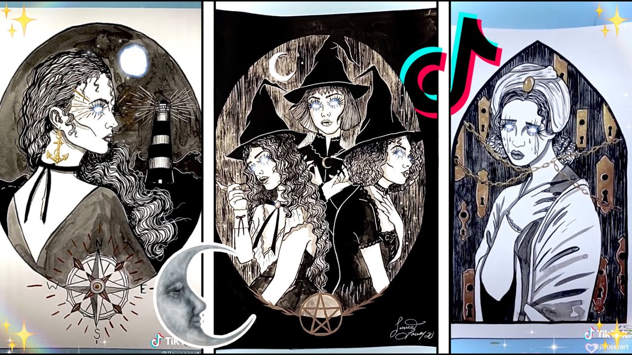 🕸🕷 Folklore Art TikTok Compilation That Is Spoopy (Jlauserart)