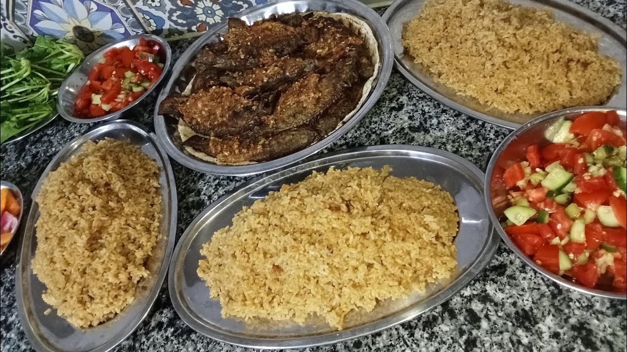 فديو ضرب نار من الاخر🎊🫶سمك مقلي ورز صياديه ع الطريقه الاصليه🐟🎇💪#اكسبلور #اكلتك #food 