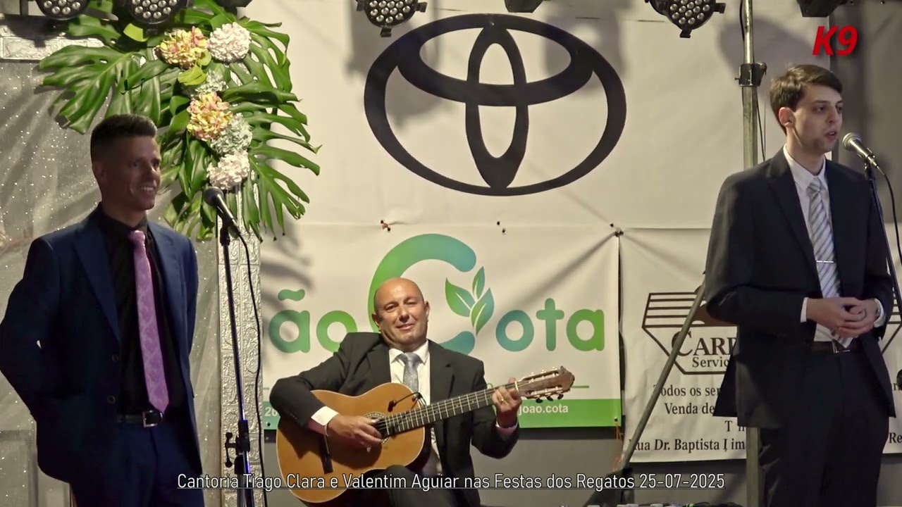 Cantoria Tiago Clara e Valentim Aguiar nas Festas dos Regatos 25-07-2025