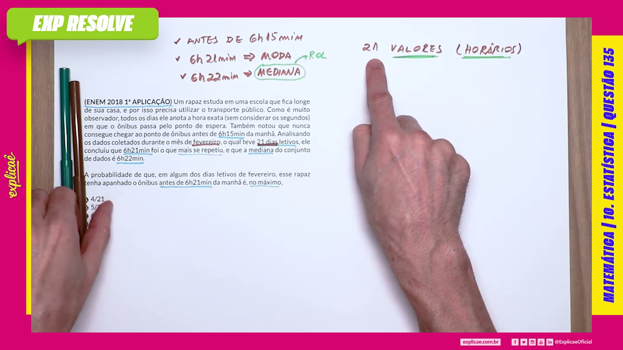 UM RAPAZ ESTUDA EM UMA ESCOLA QUE FICA LONGE DE SUA CASA, E POR ISSO PRECISA (...)|  ESTATÍSTICA