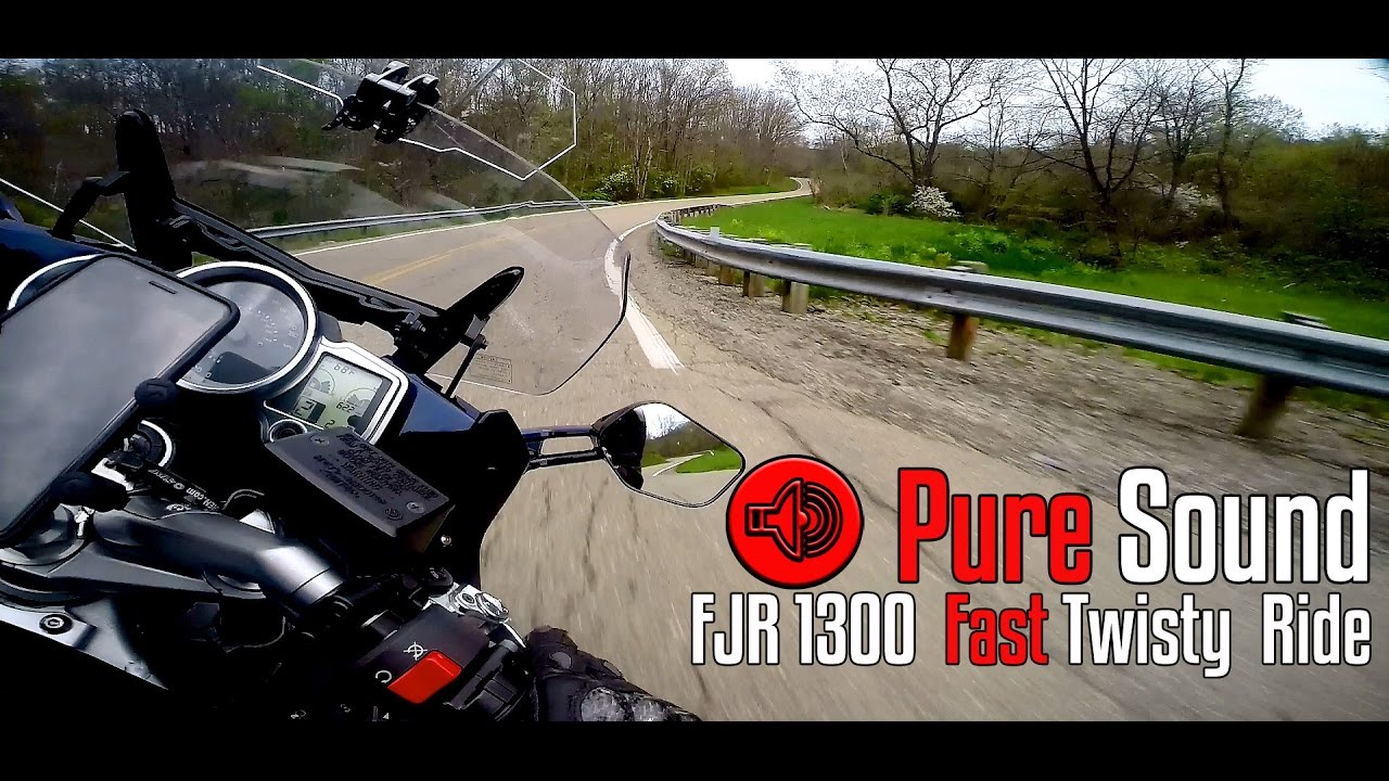 FJR 1300 fast twisty exhaust sound only suspension changes