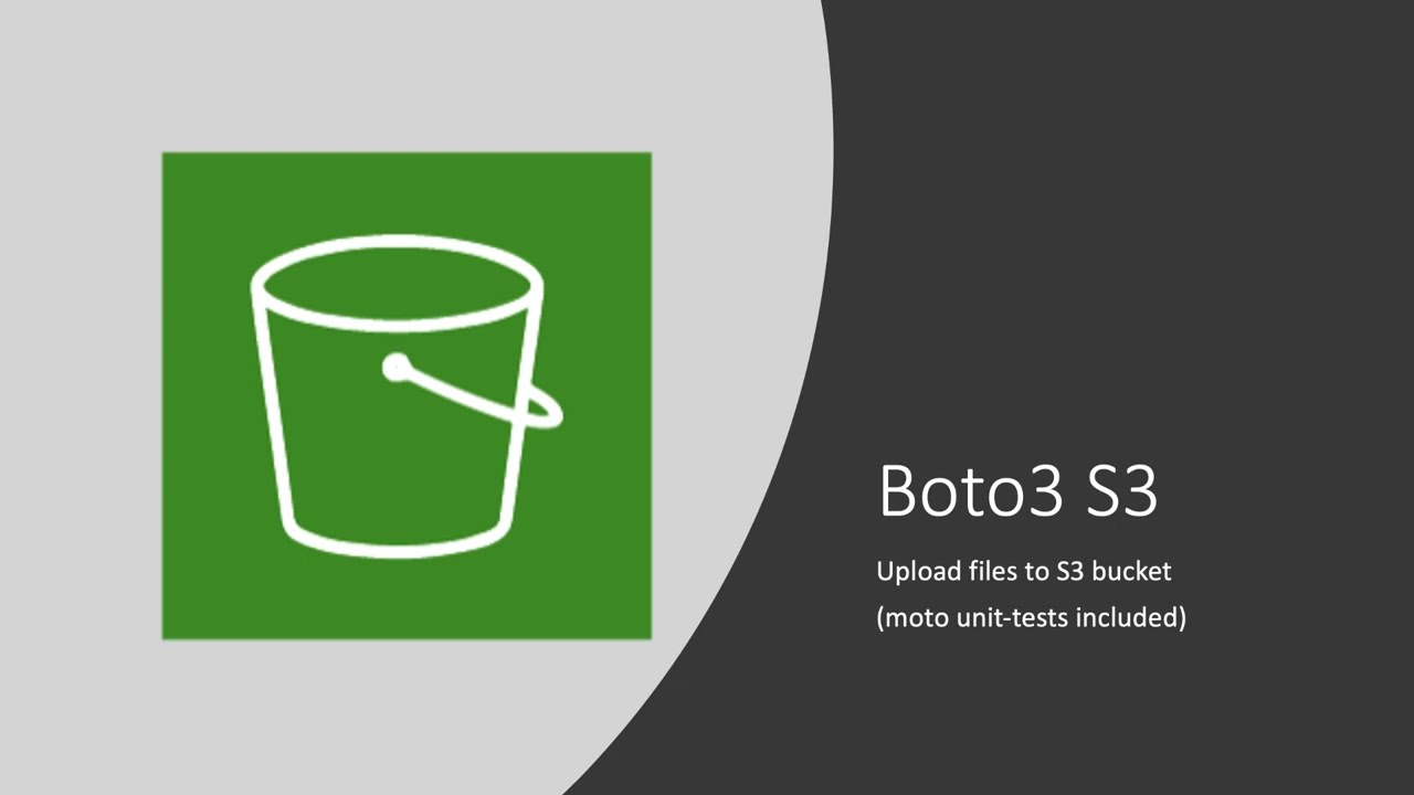 Boto3 Tutorial - Upload files to S3 bucket